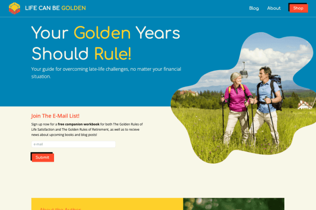 LifeCanBeGolden.com screenshot