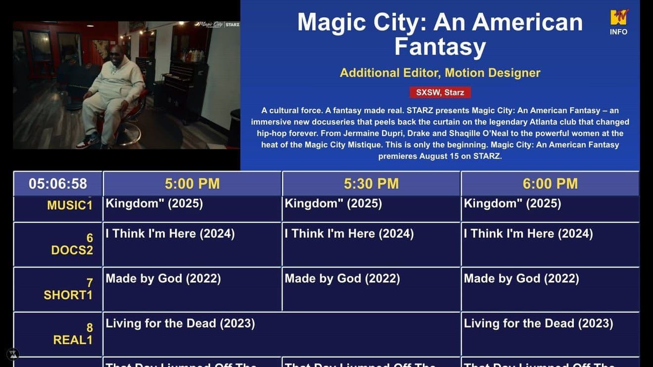 Wyatt Weymouth website, Film & Motion project