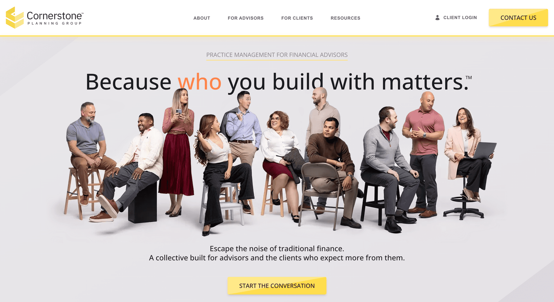 CornerstonePlanningGroup.com screenshot